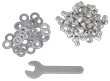 Glacier Trek 32-Pack Replacement Tungsten Carbide Spikes w/Wrench product photo