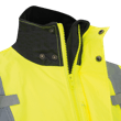 Hi-Vis 300D Ripstop PU-Coated Rain Jacket - 100% Waterproof - Hi-Vis Yellow/Green - L product photo