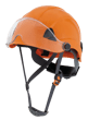 CH-350 Industrial Climbing Hard Hat w/Flip-Up Wraparound Visor - Non-Vented - Orange product photo