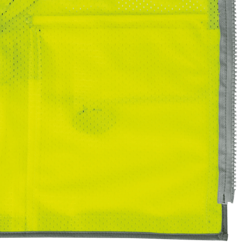 Hi-Vis Poly Mesh Surveyor's Safety Vest -  Zipper Closure - Hi-Vis Yellow/Green - M product photo