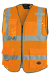 Hi-Vis Mesh Poly Safety Vest - Zipper Closure - Hi-Vis Orange - 4XL product photo