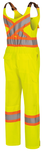 Salopette de s&eacute;curit&eacute; routi&egrave;re haute visibilit&eacute; pour femme - Jaune/vert haute visibilit&eacute; - TG photo du produit