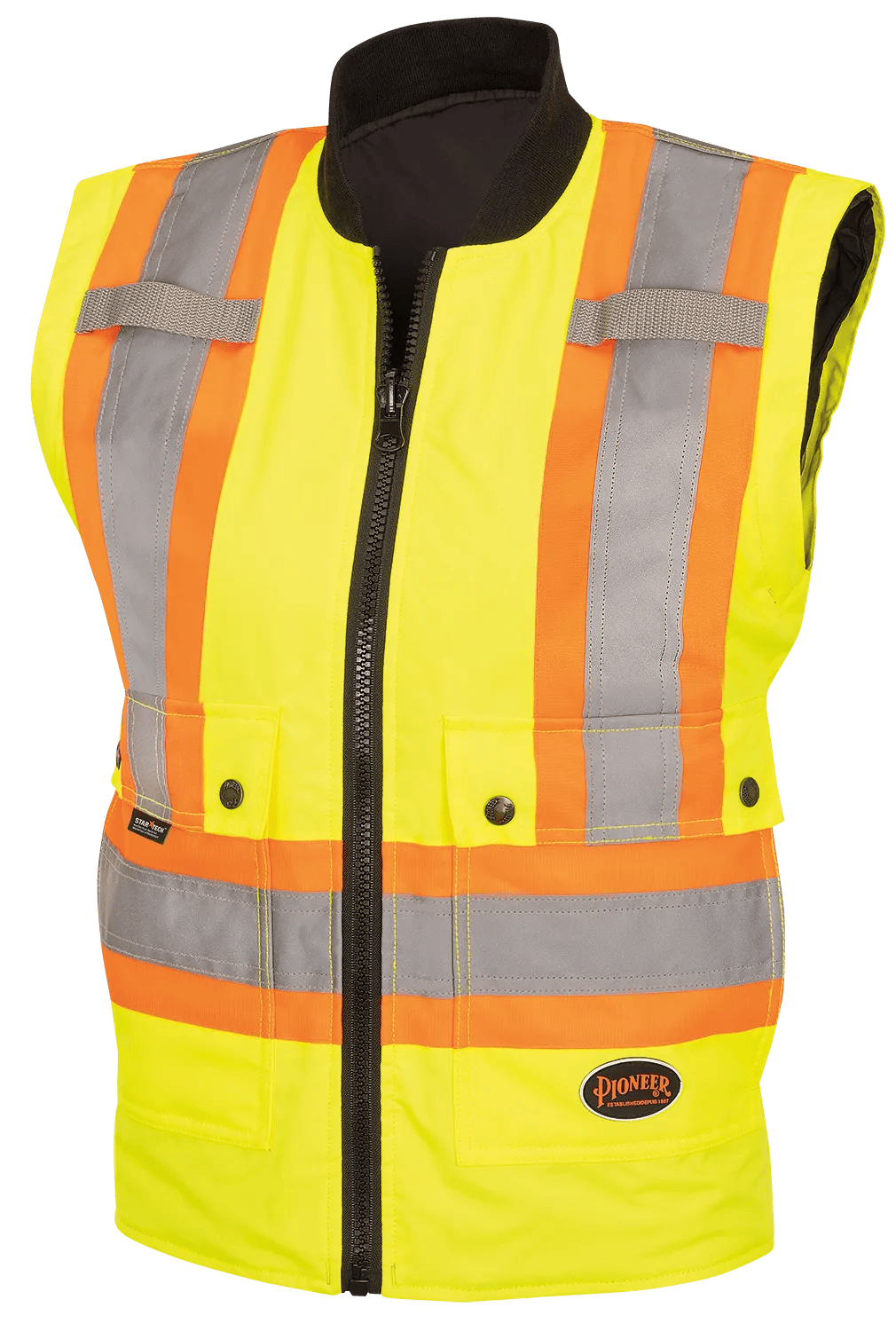 Women's Waterproof 7-in-1 Parka – Detachable Hood – Hi-Vis Yellow