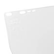 Polycarbonate Face Shield Window &ndash; Shape E &ndash; Unbound &ndash; Clear product photo