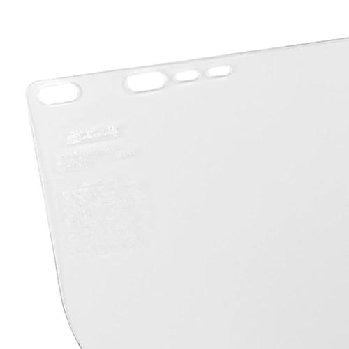 Polycarbonate Face Shield Window &ndash; Shape E &ndash; Unbound &ndash; Clear product photo