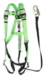 Single Leg Contractor Kit - Includes Safety Harness - 6' Lanyard - 3/4" Gate Opening Double Locking Snap Hooks product photo
