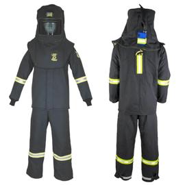 25 Cal TCG&trade; Deluxe Arc Flash Kit with Escape Strap, Leg Zippers, Ventilation System and Headlamp &ndash; Black &ndash; XL product photo