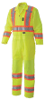 Hi-Vis Traffic Safety Coveralls - Zipper Closure - Yellow/Green - XL product photo