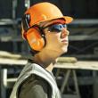 Safe 2 Protection System &ndash; H70 VIBE Earmuffs &ndash; 22 NRR &ndash; Orange &ndash; Hard Hat Mount product photo