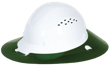 Sun Shade for Full Brim Hard Hat - Green product photo