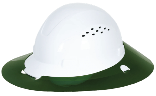 Sun Shade for Full Brim Hard Hat - Green product photo