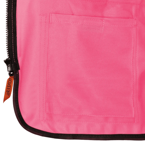 Women's Hi-Vis Tricot Poly Interlock Safety Vest - Zipper Closure - Pink - L product photo