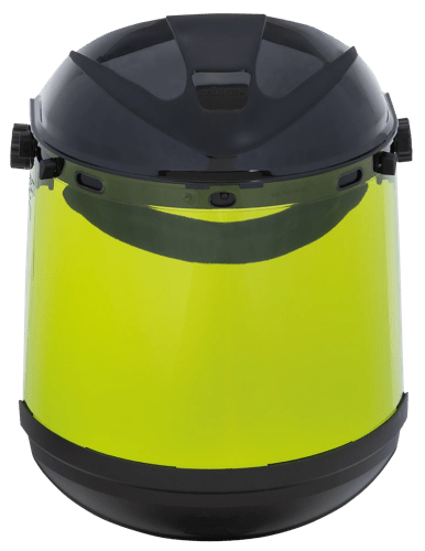312 Series Premium Arc-Flash-Rated Face Shield - Dual Crown - Ratcheting - 9.9 Ca/cm² Polycarbonate Window - Uncoated product photo