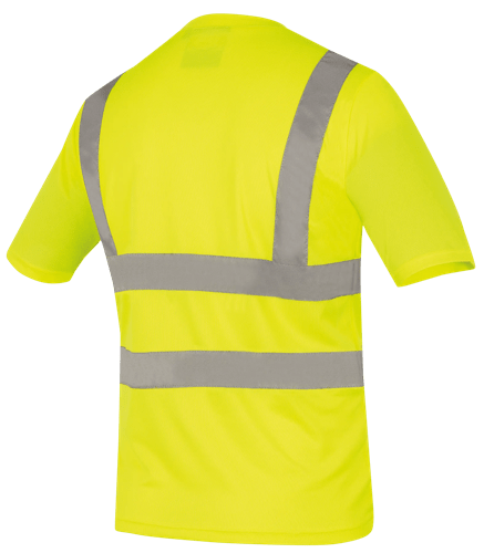 Hi-Vis Bird's-Eye Short-Sleeved Safety T-Shirt - Hi-Vis Yellow/Green - M product photo