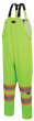 The Rock Hi-Vis 300D Oxford Poly Bib Pants - PU Coating - Hi-Vis Yellow/Green - L product photo