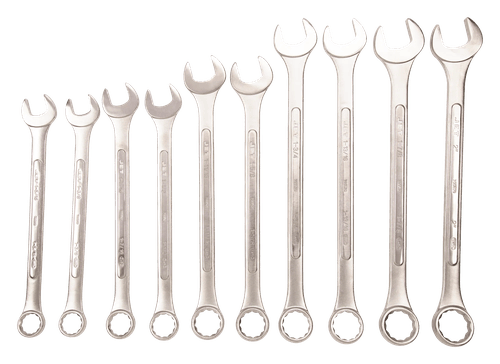 Jumbo Raised Panel Combination Wrench Set – SAE – 10 pc | 700128 ...