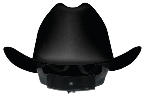 Western Outlaw Hard Hat - Western Brim Style - Black product photo