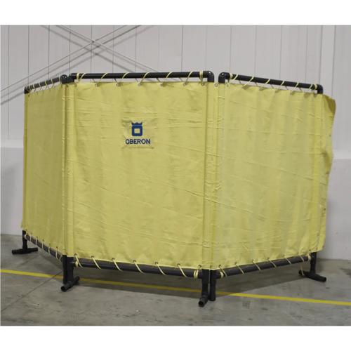ARC™ Series Arc Flash Curtain Cube - 40KA - Yellow | ARCBKT-40KA-CUBE ...