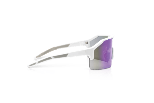 Maxview+ Safety Glasses - White Frame - Green Mirror Lens product photo