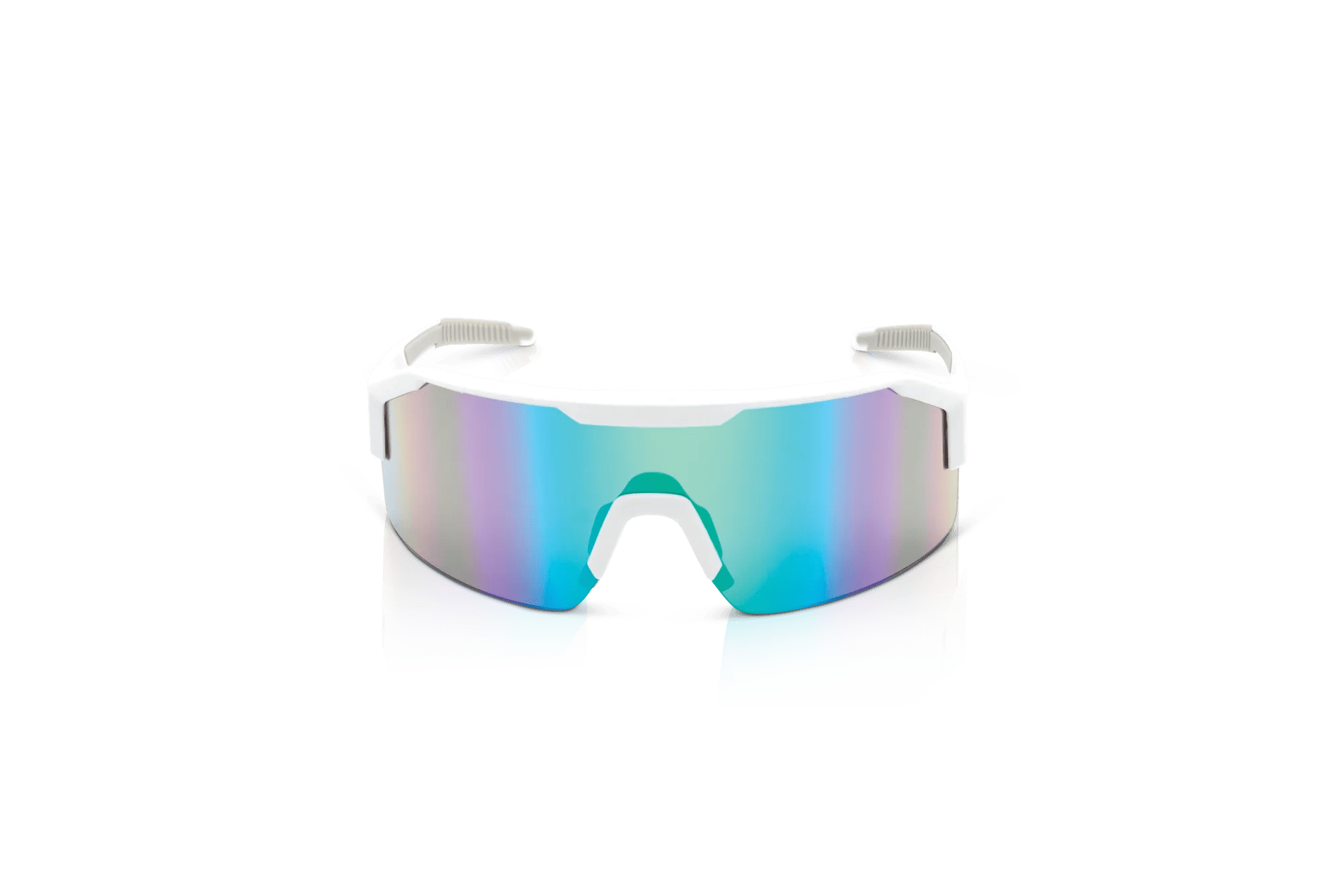 Maxview+ Safety Glasses - White Frame - Green Mirror Lens | 60007
