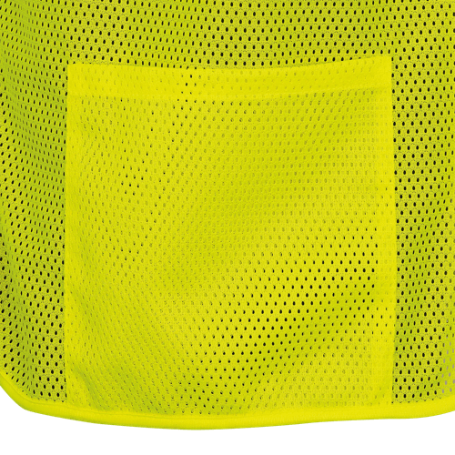 Hi-Vis Self-Extinguishing FR Poly Mesh Safety Vest - Zipper Closure - Hi-Vis Yellow/Green - 2XL product photo