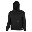 100% FR/Arc-Rated Heavyweight 12 oz Cotton Fleece Pullover Hoodie - Black - 4XL product photo