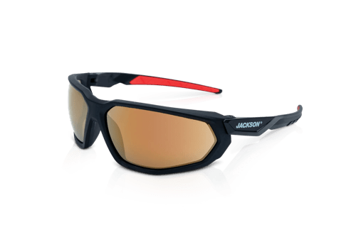 HyperGuard F-Series Safety Glasses - Gold Mirror Lens product photo