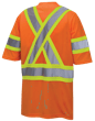 Chandail de s&eacute;curit&eacute; en &oelig;il de perdrix avec ruban sur les manches - Orange haute visibilit&eacute; - P photo du produit
