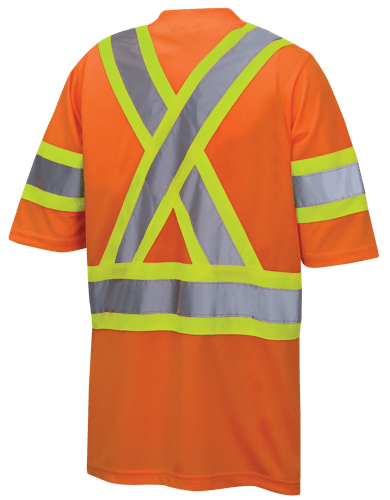 Chandail de s&eacute;curit&eacute; en &oelig;il de perdrix avec ruban sur les manches - Orange haute visibilit&eacute; - P photo du produit