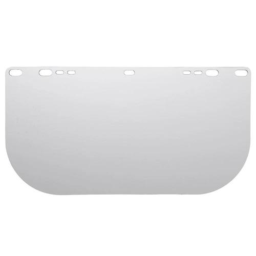 PETG Face Shield Window &ndash; Shape E &ndash; 8 x 15.5 x 0.040" &ndash; Unbound &ndash; Clear &ndash; Uncoated product photo
