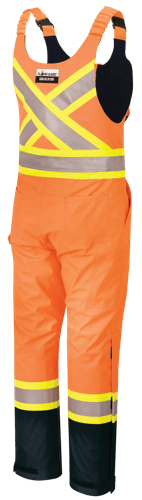 Salopette de s&eacute;curit&eacute; &laquo;Defender&reg;&raquo; ignifuge/anti-arc &eacute;lectrique/antistatique en trilamin&eacute; Oxford 300D &ndash; Orange haute visibilit&eacute; &ndash; 2TG photo du produit