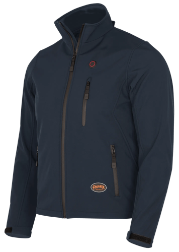 Heated Softshell Jacket - Water-Resistant - Navy - 2XL product photo