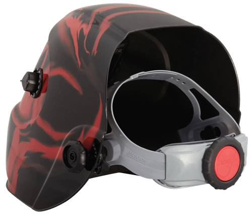 Premium Graphic Welding Helmet - ADF Variable Shade - Bead Demon product photo