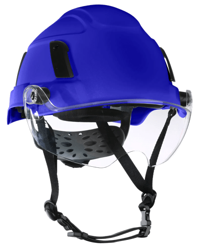 XS2-500 Series Type 2+ Safety Helmet w/Flip-Up Visor - Blue product photo