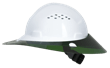 Sun Shade for Full Brim Hard Hat - Green product photo
