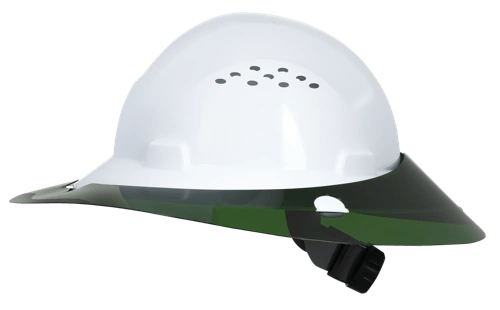 Sun Shade for Full Brim Hard Hat - Green product photo