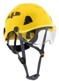 CH-450V Industrial Climbing Hard Hat w/Flip-Up Wraparound Visor - Vented - Yellow product photo