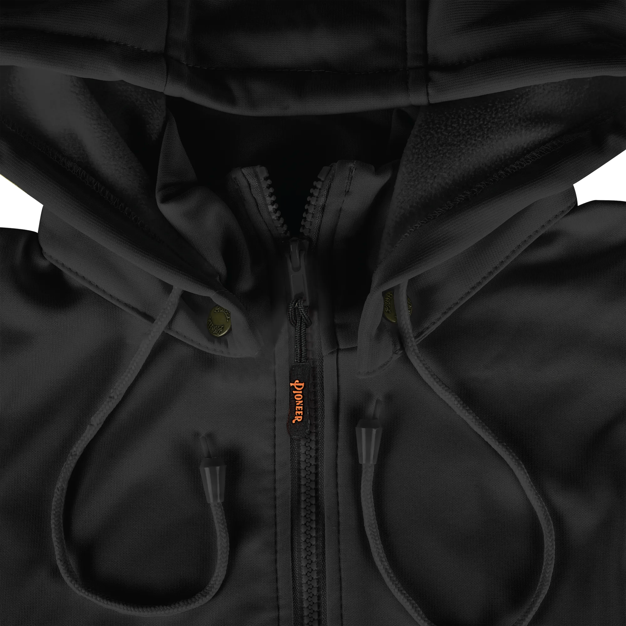 Hi-Vis Microfleece Zip Hoodie - Black - M | V1060570-M | Hoodies