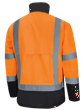 Hi-Vis 300D Ripstop PU-Coated Rain Jacket - 100% Waterproof - Hi-Vis Orange - XL product photo