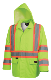 The Rock Hi-Vis 300D Oxford Poly Jacket - PU Coating - Hi-Vis Yellow/Green - XL product photo
