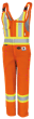 Salopette de s&eacute;curit&eacute; FR-Tech&reg; matelass&eacute; ignifuge/anti-arc &eacute;lectrique pour femme &ndash; Orange haute visibilit&eacute; &ndash; Taille femme G photo du produit