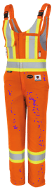 Salopette de s&eacute;curit&eacute; FR-Tech&reg; matelass&eacute; ignifuge/anti-arc &eacute;lectrique pour femme &ndash; Orange haute visibilit&eacute; &ndash; Taille femme G photo du produit
