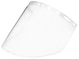Universal Series Polycarbonate Face Shield Window -  9" x 15" x .060" -  Unbound- Clear - product photo