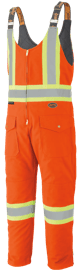 Salopette de s&eacute;curit&eacute; en canevas de coton matelass&eacute; &ndash; orange haute visibilit&eacute; &ndash; homme TG photo du produit