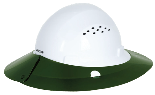 Sun Shade for Full Brim Hard Hat - Green product photo