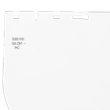 390 Premium Series Single Crown Face Shields Window - Acetate - 8" x 16" x .040" - Uncoated- - Clear product photo