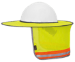 Hi-Vis Foldable Mesh Cooling Hard Hat Sunshade - Hi-Vis Yellow/Green - O/S product photo