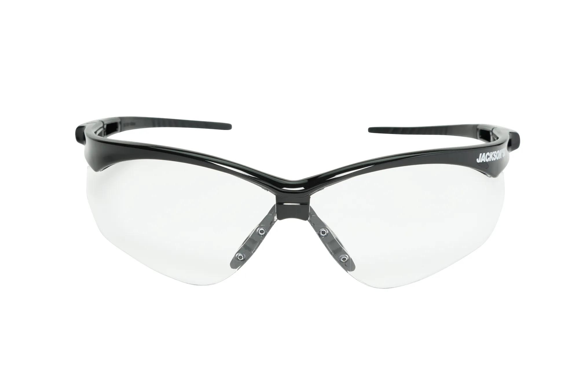 Jackson SG Safety Glasses – Black Frame – Clear Anti-Scratch