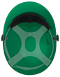 C10 Series Bump Cap with Face Shield Attachment - Green product photo