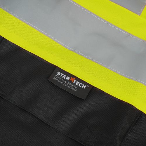 Hi-Vis Tricot Poly Safety Vest - Adjustable - Hook & Loop Closure - Hi-Vis Orange - 4/5XL product photo